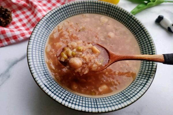 花生绿豆杂粮粥的做法图解8