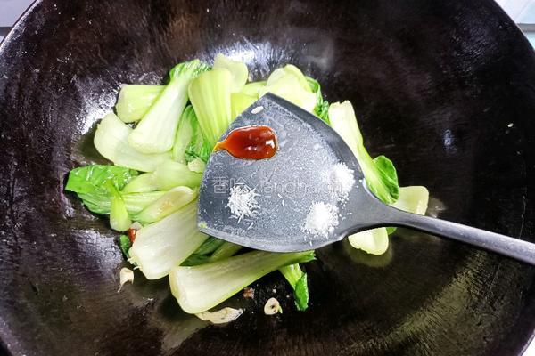 海米油菜的做法图解9