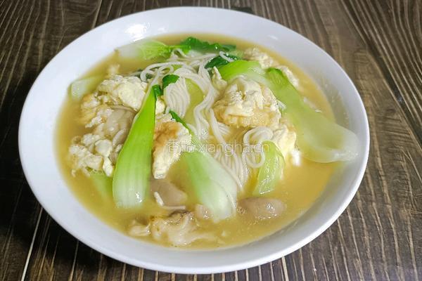 蘑菇鸡蛋汤面的做法图解10