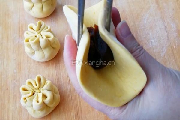 福袋豆沙包的做法图解2