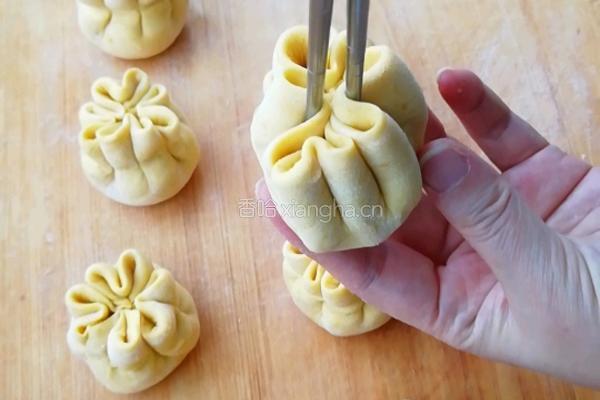 福袋豆沙包的做法图解4