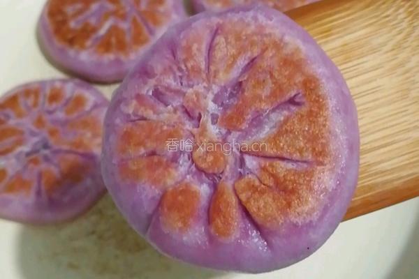 苏子馅紫薯酥饼的做法图解16