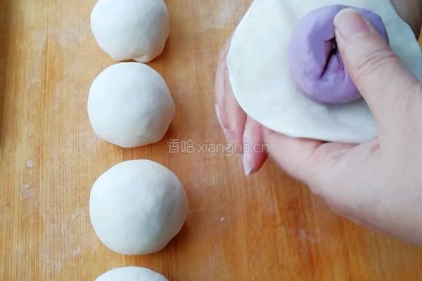 紫薯开花馒头的做法图解9