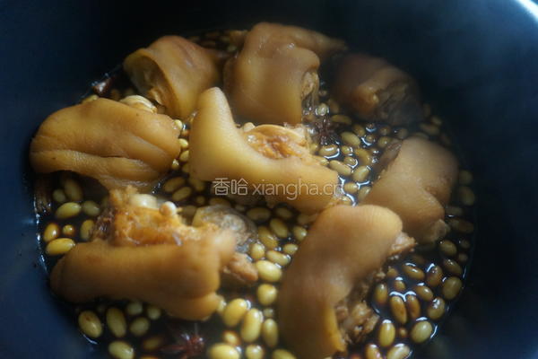 黄豆炖猪蹄的做法图解12