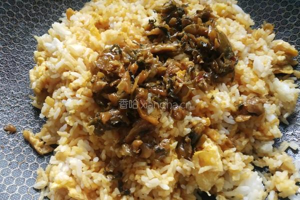 外婆菜蛋炒饭的做法图解9