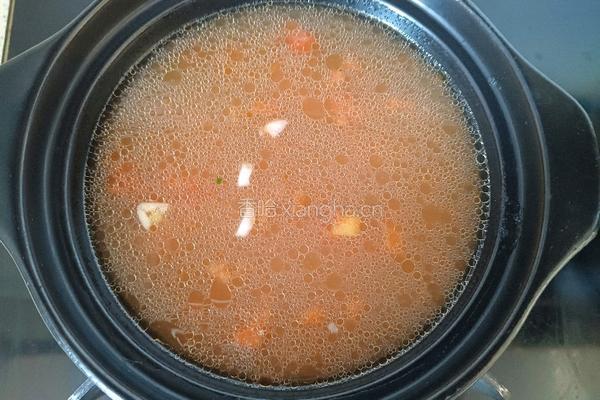 砂锅番茄白菜汤的做法图解6