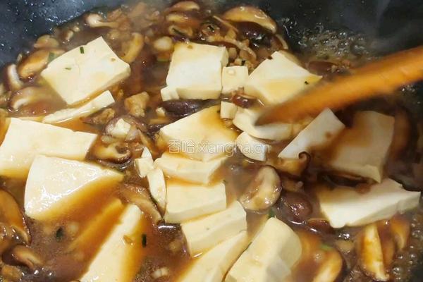 香菇烧豆腐的做法图解8