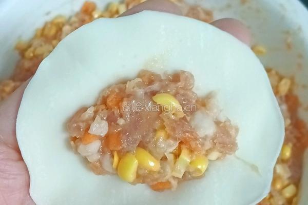 猪肉玉米煎饺的做法图解7