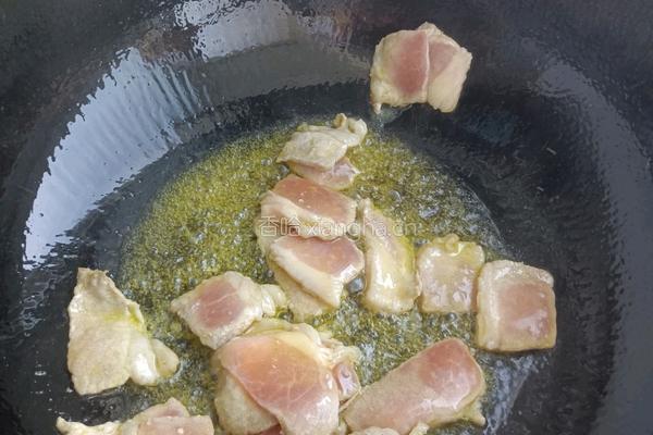 蒜苔炒肉的做法图解4