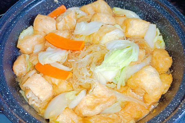 白菜豆腐粉丝煲的做法图解7