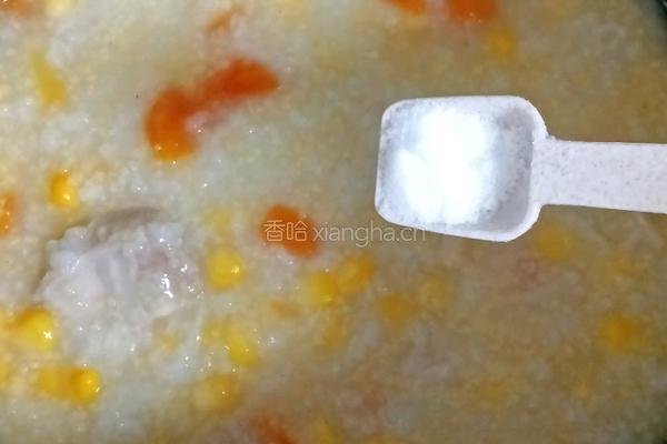 玉米胡萝卜排骨粥的做法图解10