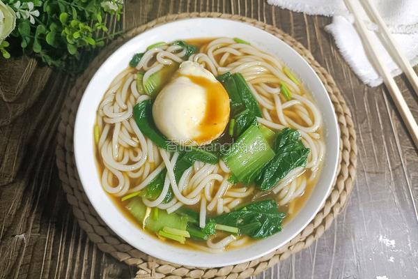 青菜鸡蛋汤粉