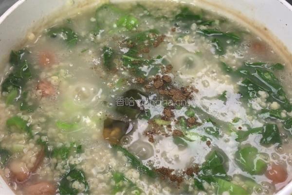 花生小米粥的做法图解7