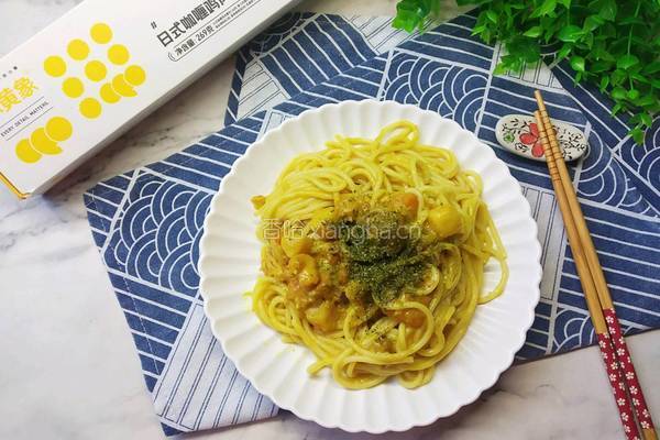 日式咖喱鸡肉意面的做法图解13