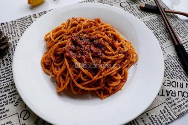 番茄肉酱意面的做法图解11