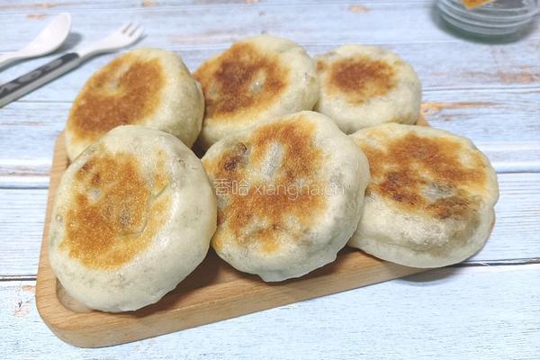 发面绿豆饼的做法图解12