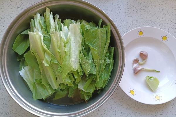 清炒油麦菜的做法图解2