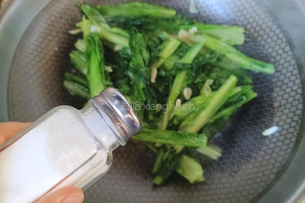 清炒油麦菜的做法图解6