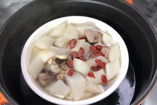白萝卜炖羊排的做法图解9