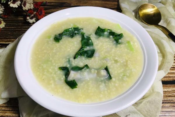 小白菜莲藕粥的做法图解10