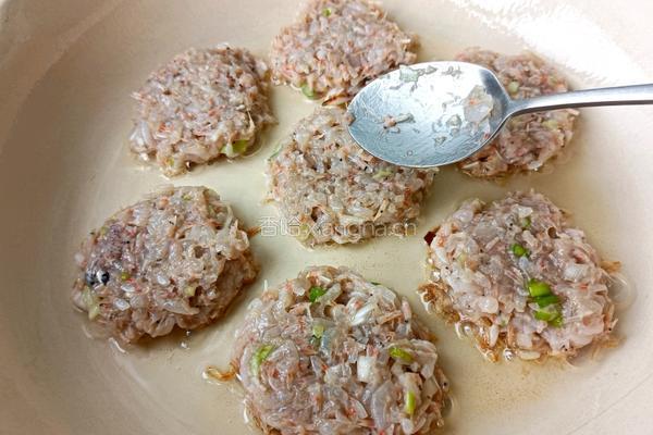 虾饼的做法图解9