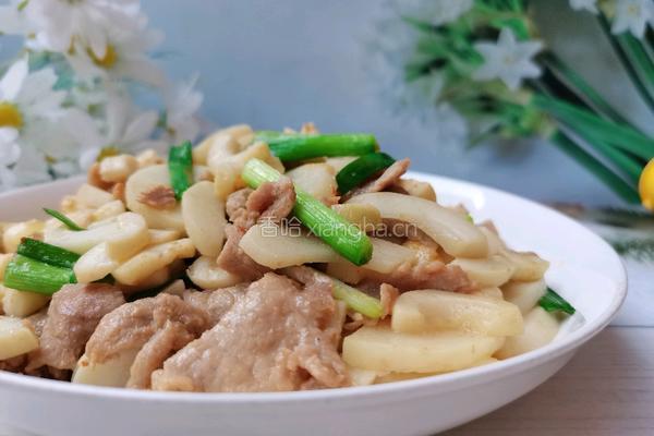 清水笋炒肉片的做法图解9