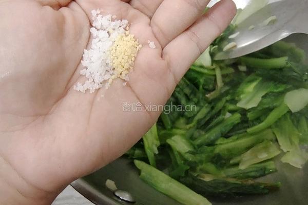 蒜蓉油麦菜的做法图解7