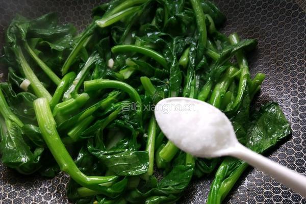 蒜蓉菜心的做法图解6