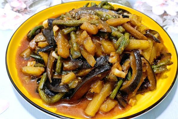 土豆茄子炒豆角的做法图解19
