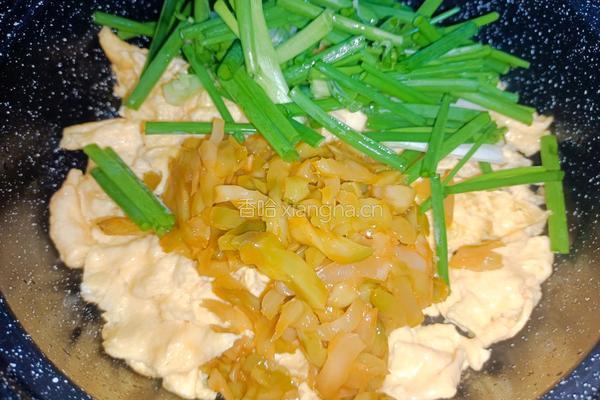 榨菜炒鸭蛋的做法图解6