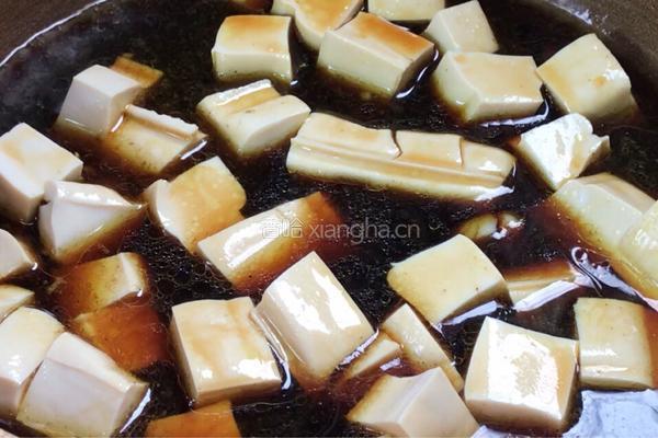 茼蒿烧豆腐的做法图解6