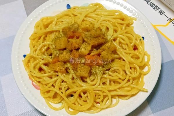 日式咖喱鸡肉意面的做法图解12