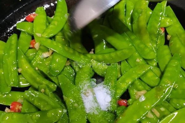 清炒荷兰豆的做法图解9