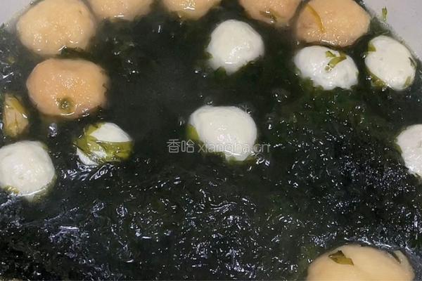 紫菜丸子汤的做法图解7
