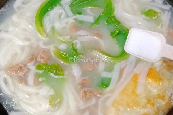 鸡蛋瘦肉汤河粉的做法图解8