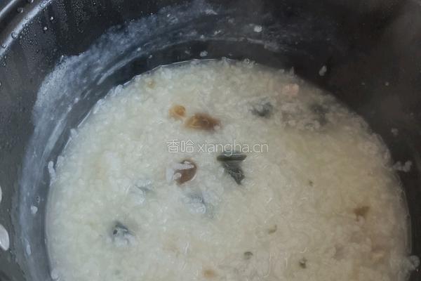 皮蛋瘦肉粥的做法图解12