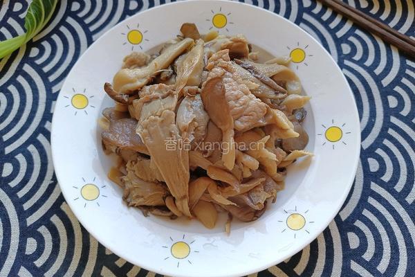 家常蘑菇炒肉的做法图解10