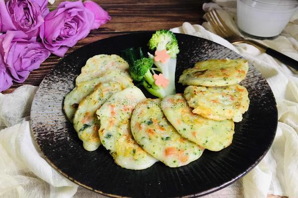 西兰花小饼的做法图解9