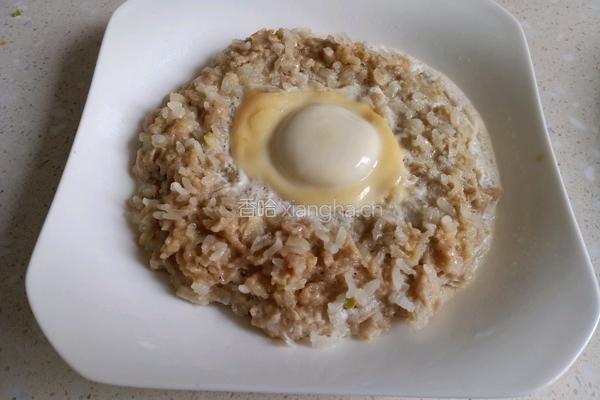 珍珠鸡蛋蒸肉饼的做法图解8