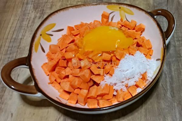 黑芝麻红薯饼的做法图解6