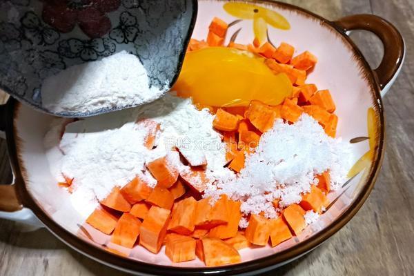 黑芝麻红薯饼的做法图解7