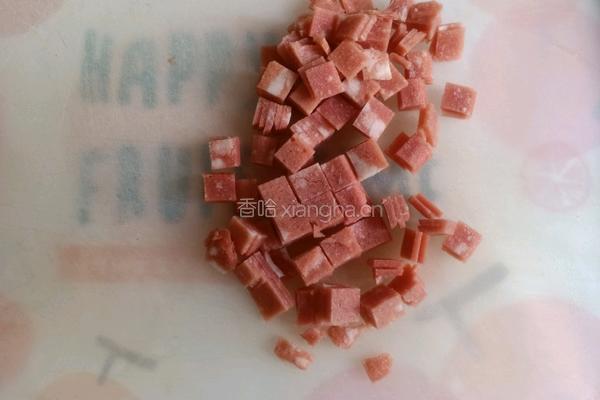 培根玉米炒饭的做法图解2