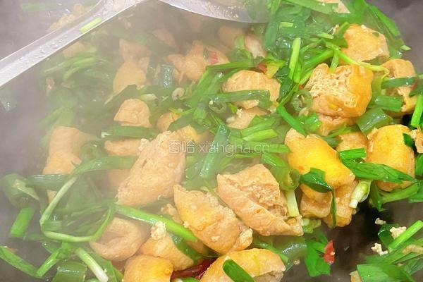 豆泡炒韭菜的做法图解9