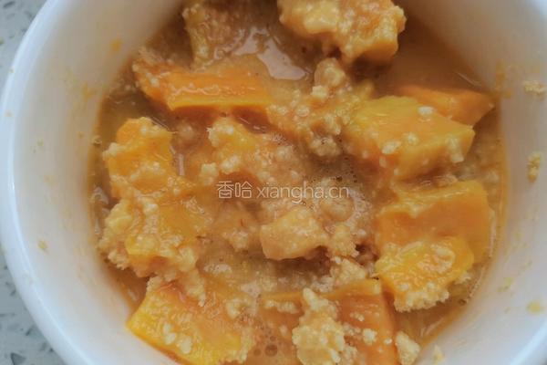 微波炉版红薯花生糕的做法图解7