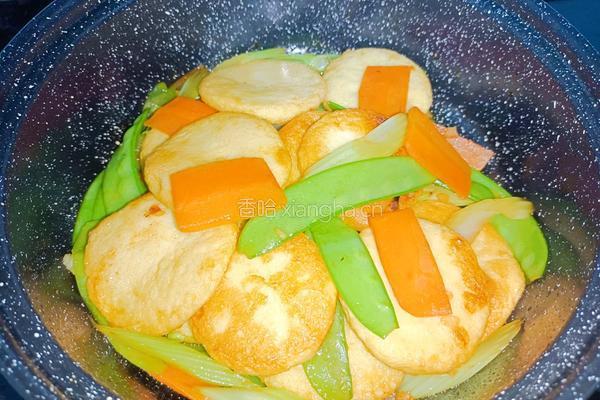 荷兰豆墨鱼饼的做法图解10