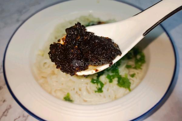 松茸牛肉酱拌面的做法图解12