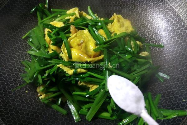 韭菜炒鸡蛋的做法图解8