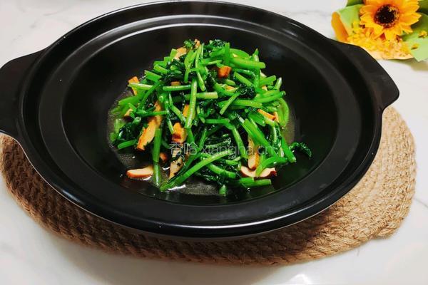 茼蒿炒香干的做法图解6