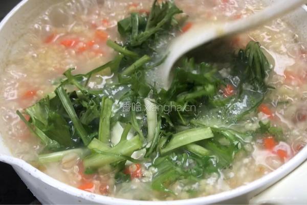 苦菊小米粥的做法图解7
