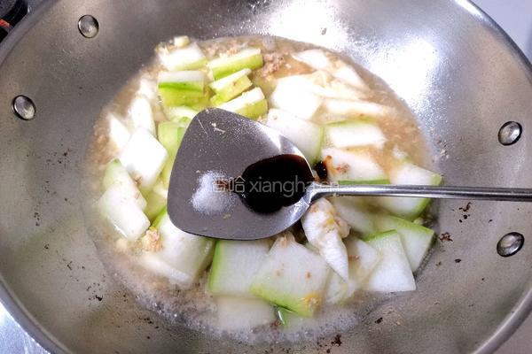 肉沫烧冬瓜的做法图解5